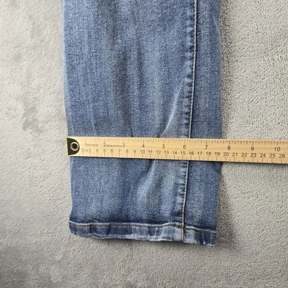 DASH‎ Distressed Jeans Men's Size 32/36 Stretch Boot Cut Blue Denim